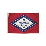 3X5 NYLON ARKANSAS FLAG H EADING &