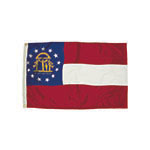 3X5 NYLON GEORGIA FLAG HE ADING &