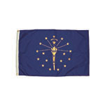 3X5 NYLON INDIANA FLAG HE ADING &