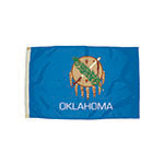 3X5 NYLON OKLAHOMA FLAG H EADING &