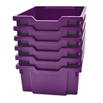 DEEP TRAY F2 PURPLE 6/PK