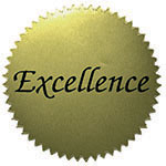 STICKERS GOLD EXCELLENCE 50/PK 2