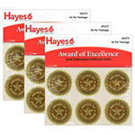 (3 PK) GOLD FOIL EMBOSSED SEALS