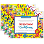 (3 PK) PRESCHOOL CERTIFIC ATE YLW