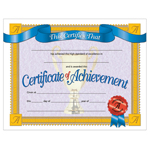 CERTIFICATES OF ACHIEVEME NT 30/PK