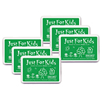 (6 EA) JUST FOR KIDS GREE N INKPAD