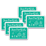 (6 EA) JUST FOR KIDS TURQ UOISE