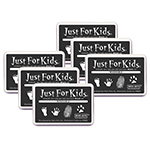 (6 EA) JUST FOR KIDS WASH ABLE BLACK