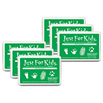 (6 EA) JUST FOR KIDS WASH ABLE GREEN