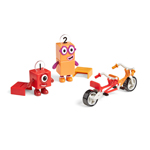 NUMBERBLOCKS 1 & 2 FIGURE ON A BIKE