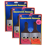 (3 PK) 7IN HAPPY PAINTBRU SH ACCENTS