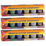 (3 PK) GLITTER 3/4 OZ - 6 PER PK