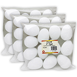 (3 PK) STYROFOAM 2IN EGGS 12 PER PK