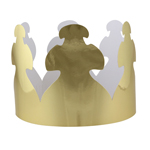 BRIGHT GOLD TAG CROWNS 24 CT