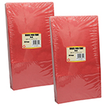 (2 PK) COLORED CRAFT BAGS RED