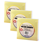 (3 PK) 5IN TISSUE SQUARES PASTEL