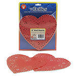 DOILIES 6 RED HEARTS 100/ PK