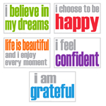 CONFIDENCE POSTERS PACK O F 5