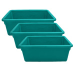 (3 EA) CUBBIE TRAYS TEAL