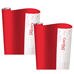 (2 EA) ADHESIVE ROLL RED 18INX16 FT