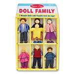 WOODEN FAMILY DOLL SET