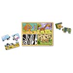 NP WOODEN PUZZLE ANIMAL P ATTERNS