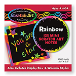 BOX OF RAINBOW MINI NOTES 125 CARDS