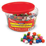 CENTIMETER CUBES 500-PK 1 0 COLORS