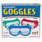 RAINBOW SAFETY GOGGLES SE T OF 6