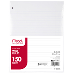 NOTEBOOK PAPER WIDE RULED 150CT
