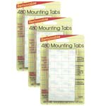 (3 PK) WALL MOUNTING TABS 480 TABS