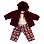 DOLL CLOTHES COLD WEATHER PANTS RED