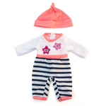 DOLL CLOTHES SALMON PAJAM AS