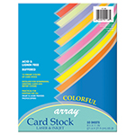 PACON CARD STOCK 8.5X11 C OLORFUL 50