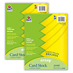 (2 PK) CARD STOCK BRIGHTS LEMON