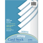 WHITE CARD STOCK 40 SHEET