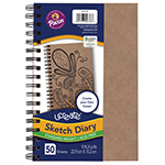 SKETCH DIARY CHIP COVER 9 X6 NATURAL