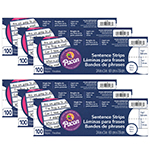 (6 PK) SENTENCE STRIPS WH ITE