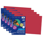 (5 PK) CONSTRUCTION PAPER RED 12X18