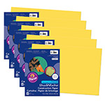 (5 PK) CONSTRUCTION PAPER YELLOW