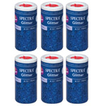 (6 EA) GLITTER 4OZ BLUE