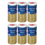 (6 EA) GLITTER 4OZ GOLD