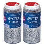 (2 EA) GLITTER 1LB SILVER