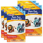 (6 EA) CRAFT KIT LION ELE PH ASST SZ