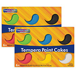 (2 PK) TEMPERA CAKES 6 AS SORTED