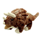 BABY DINOS PUPPETS TRICER ATOPS BRWN