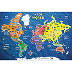 KIDS WORLD PEEL & STICK W ALL MAP