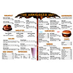 MENU MATH HAMBURGER HUT E XTRA