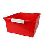 12QT RED TATTLE TRAY W LA BEL HOLD