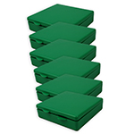 (6 EA) MICRO BOX 4X4X1IN GREEN